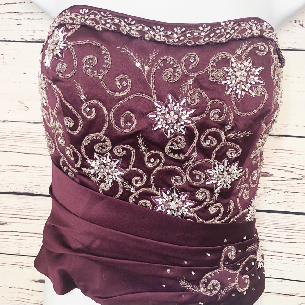 Hilton bridal two piece dress